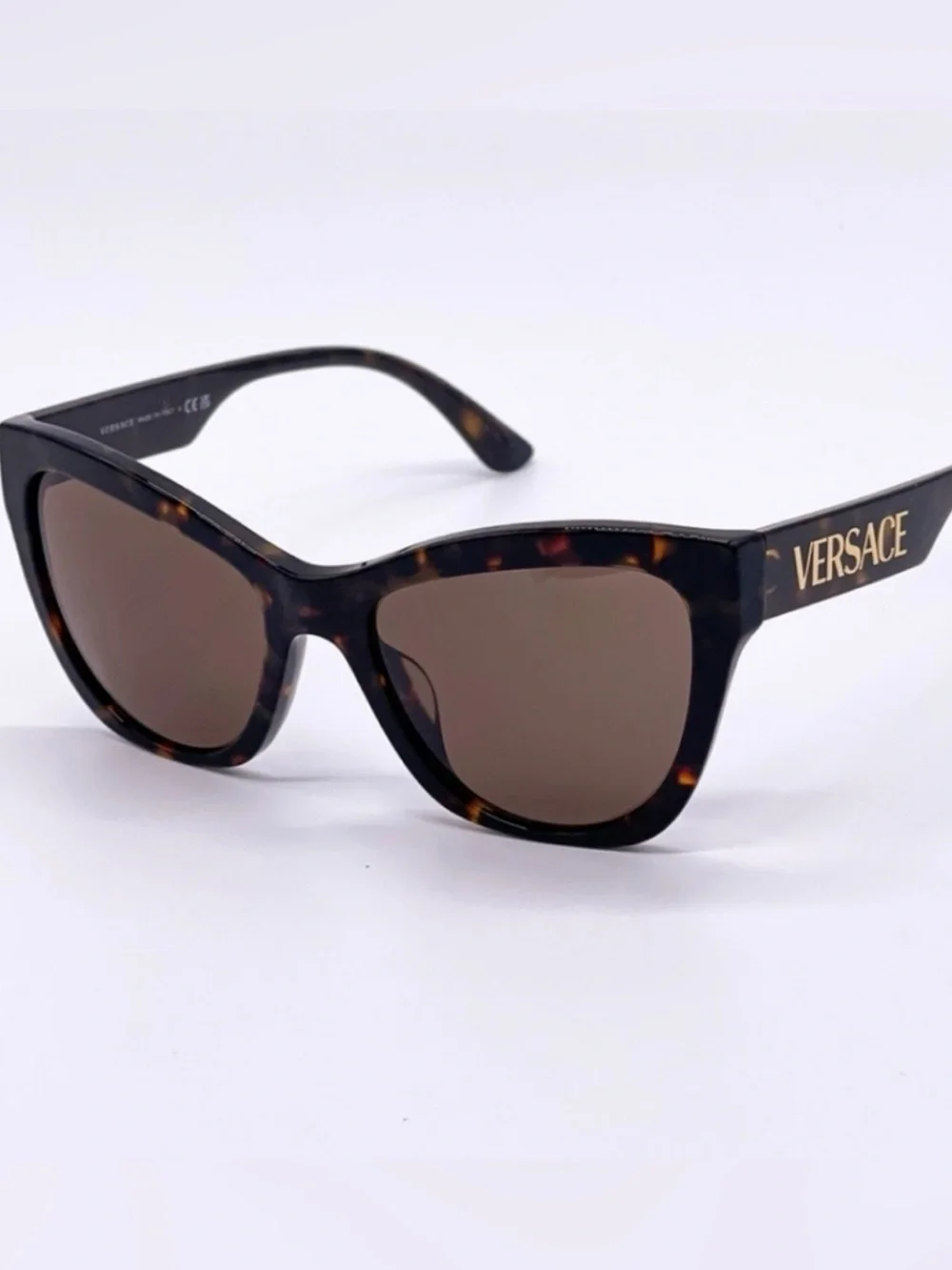 VERSACE 56mm Cat Eye Sunglasses with original box, case, & cleaning cloth